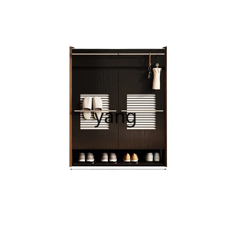 

LTT medieval style home entry breathable large capacity retro living room foyer cabinet partition cabinet
