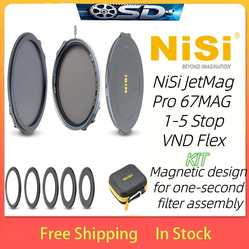 NiSi JetMag Pro 1-5 Stops True Color Variable ND 67MAG Magnetic Filter (JetMag Adaptor Required)