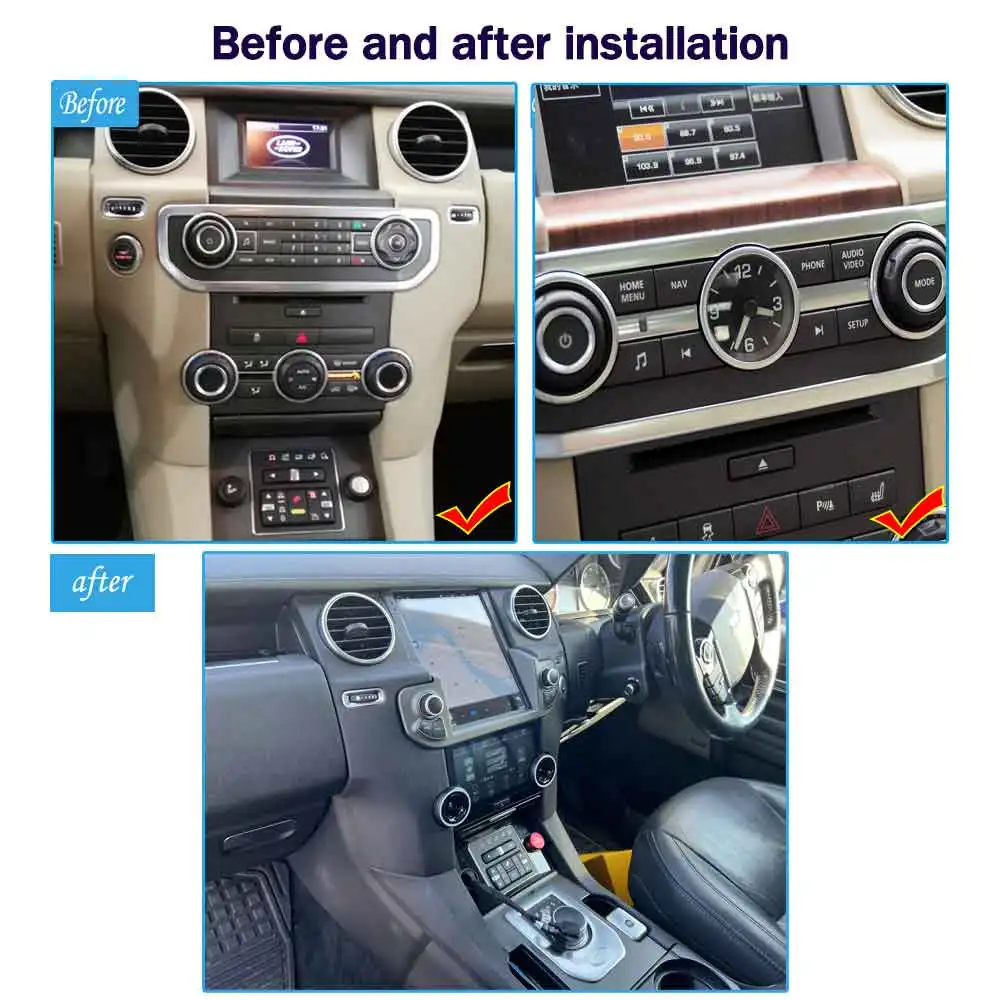 128G Radio samochodowe Carplay dla Land Rover Landrover Discovery 4 LR4 2009-2021 multimedialny Android 12 radioodtwarzacz Stereo nawigacja GPS