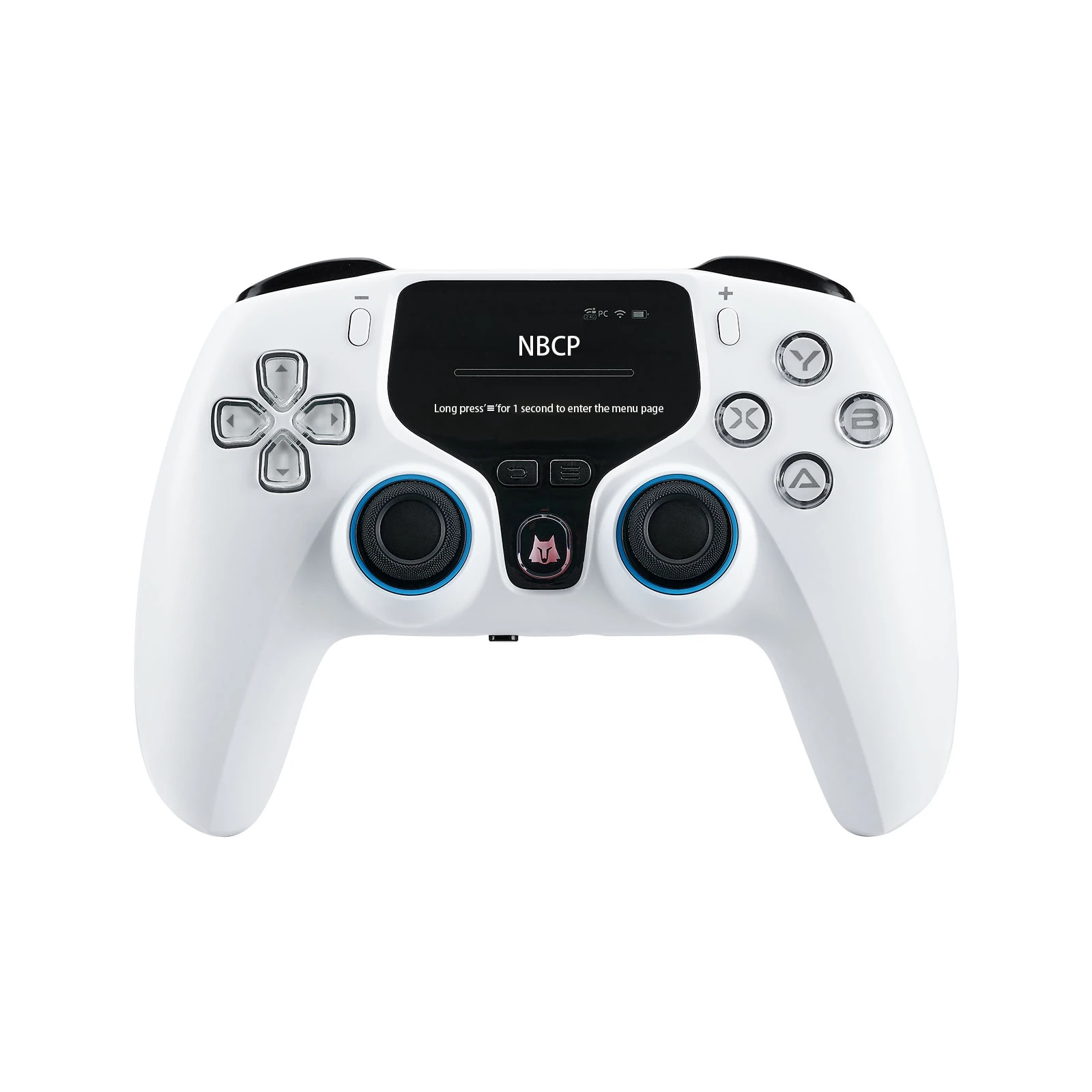 Hall Gaming Controller for PC/PS3/Switch/Android/iOS with Display, Hall Sticks/Triggers, Back Buttons, 5 Vib Levels, Full Calibr