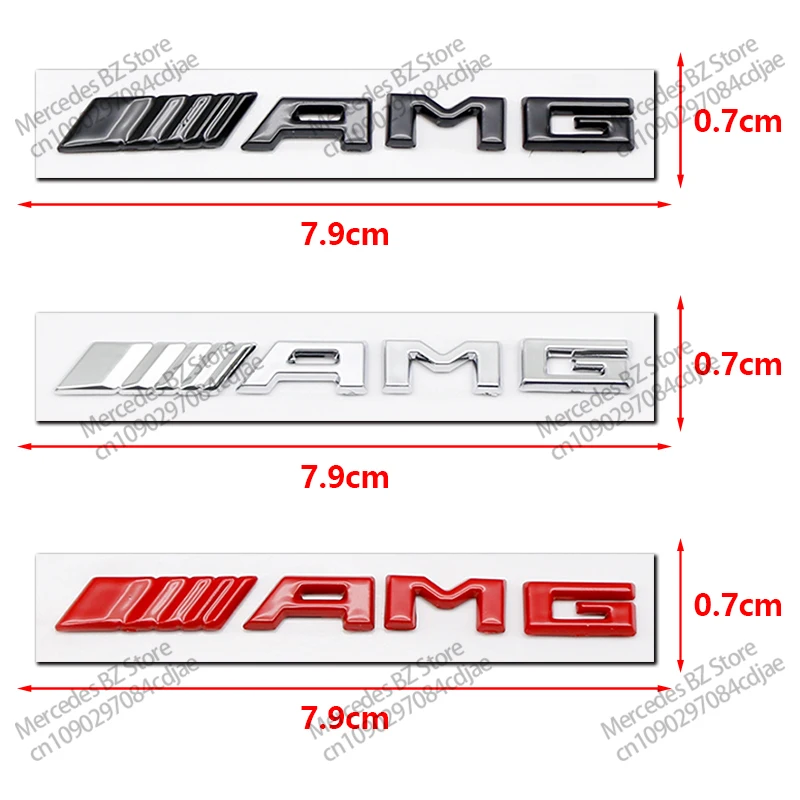 Amg Letter Emblem Badge for Mercedes AMG A B C E S GLK GLA Interior Center Console Fob Logo Car Styling Accessory Car Stickers