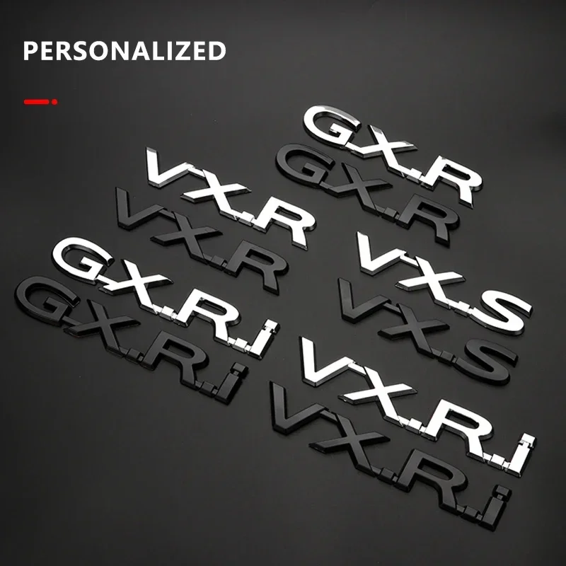 for Toyota Land Cruiser Car V6 V8 5.7 GXR VXR TXL VXL VXS Emblem black refit logo Prado Trunk Lid Sticker car accessory