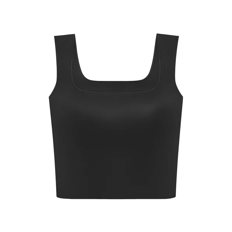 Underwear Seamless Square Collar Camisole High-Grade Outer Wear Inner Anti-Exposure Base Bra Breathable Wrapped Chest Tube Top B