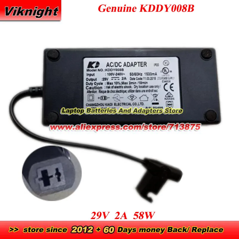 

Genuine KAIDI 29V 2A 58W KDDY008B AC Adapter for 230489 A595U Recliner Lift Chair Charger ZBHWX-A290020-A HXY-270V2220A