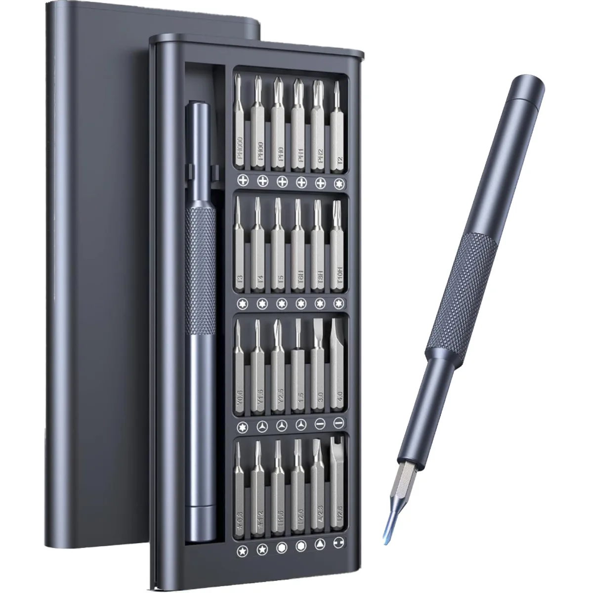 

25-in-1 Precision Screwdriver Set, Mini Repair Tool Kit with Star Tips, Suitable for Computers, Laptops, iPhones, PS5, Xbox, Swi