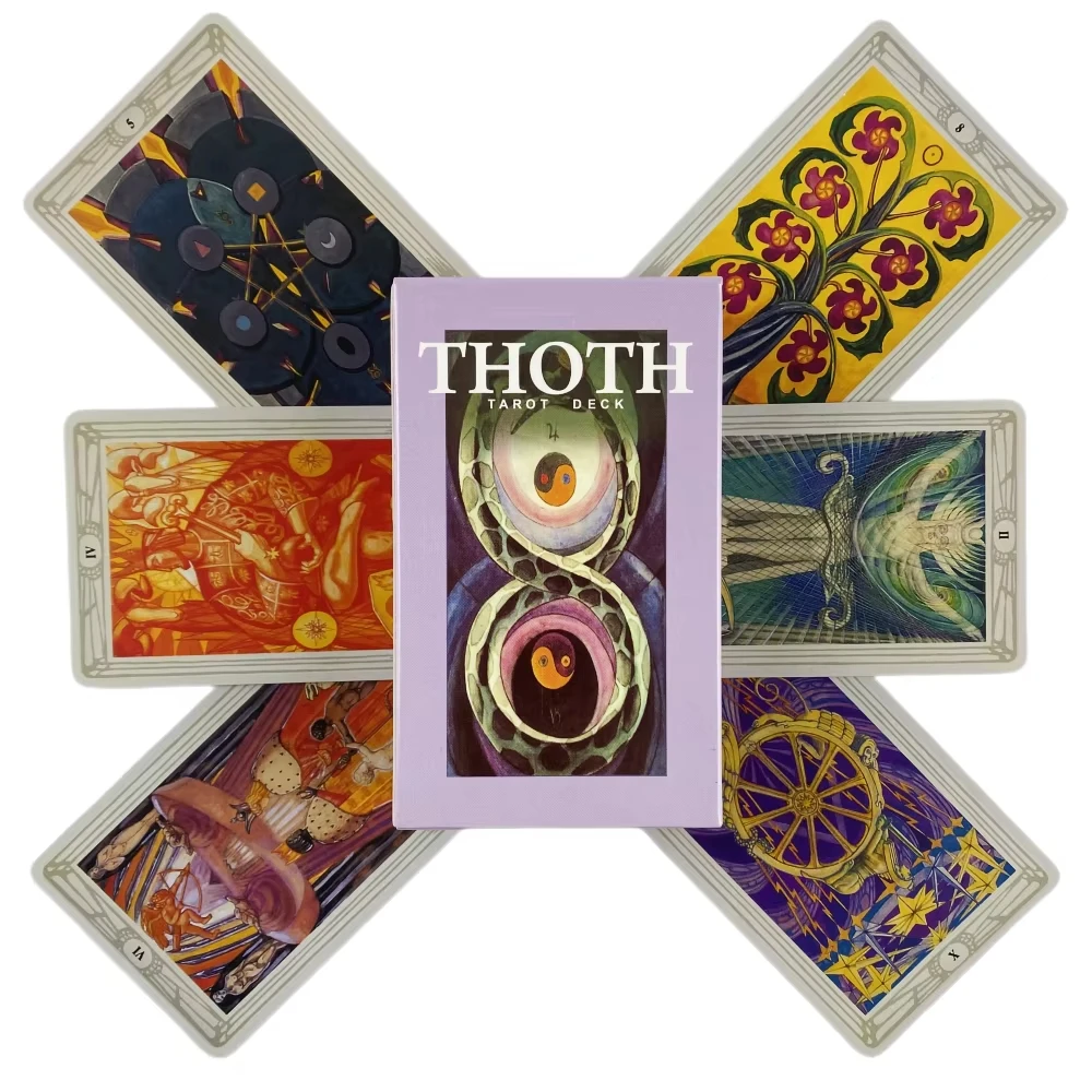78 Uds. Alester crowley thoth cartas de baraja de Tarot juegos de mesa cartas de juego para juego de fiesta