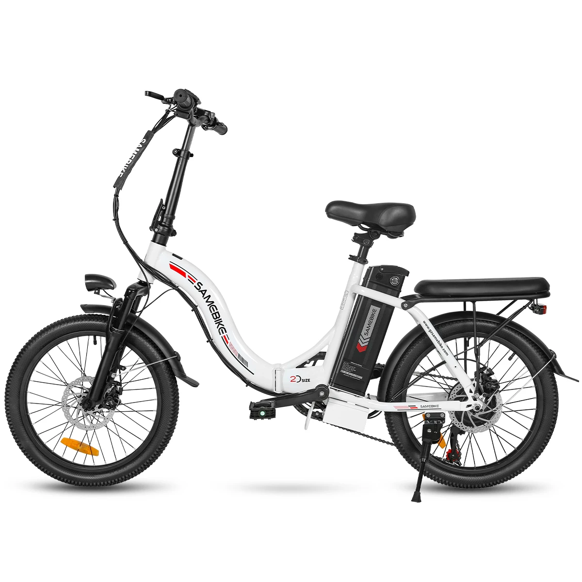 SAMEBIKE CY20 20" Electric Bike for Adults,Foldable Ebike,36V 13AH Removable Battery,Shimano 7-Speed Step-Through City Bike image 3