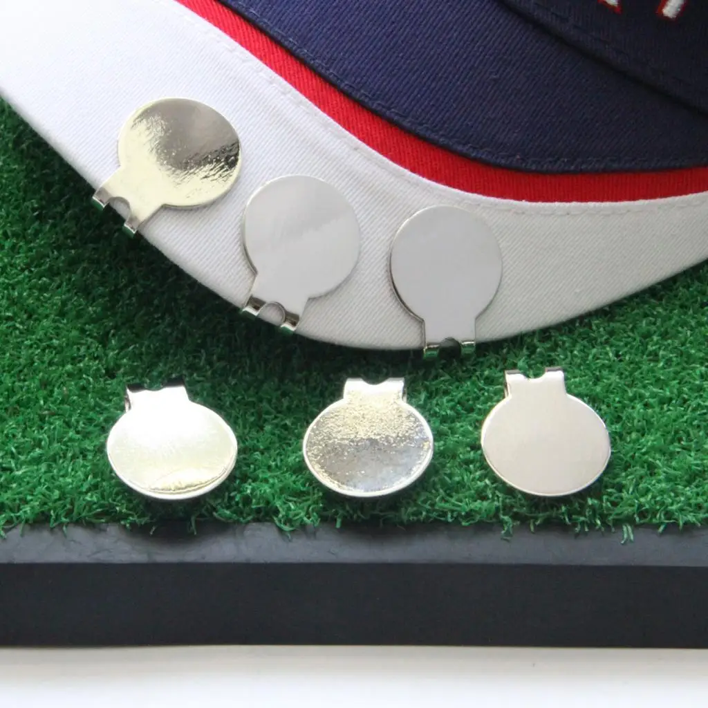 6 cuentas con clip para gorra de golf, pelota de golf con objetivo, marcador, sombrero, clips,