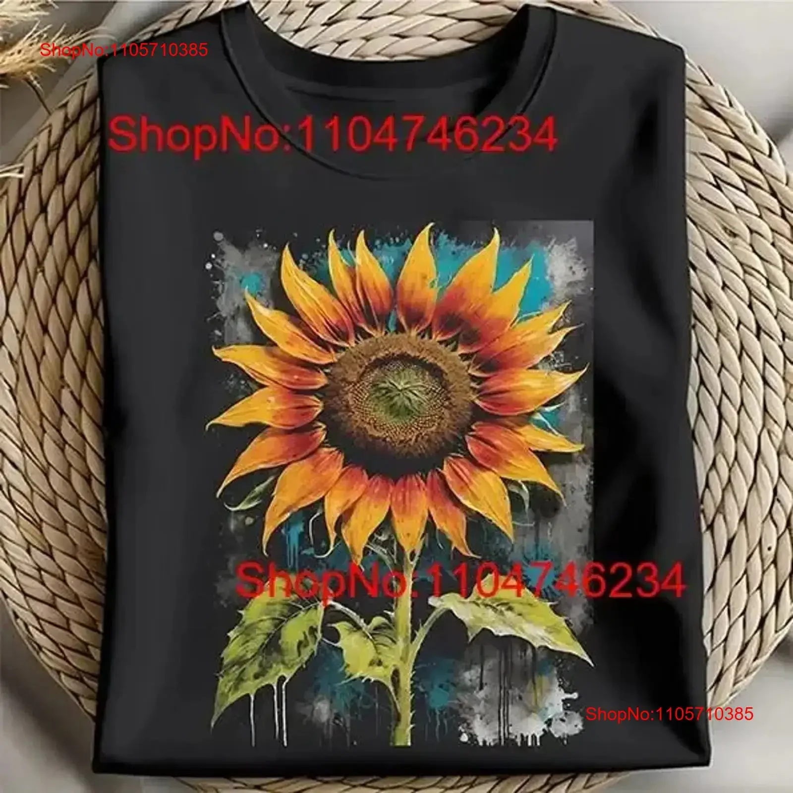 Rustic DISTRESSED FADED SUNFLOWER T Shirt Idea Vintage Farmhouse Floral Washed Slightly Comfortable Soft vintage Washed