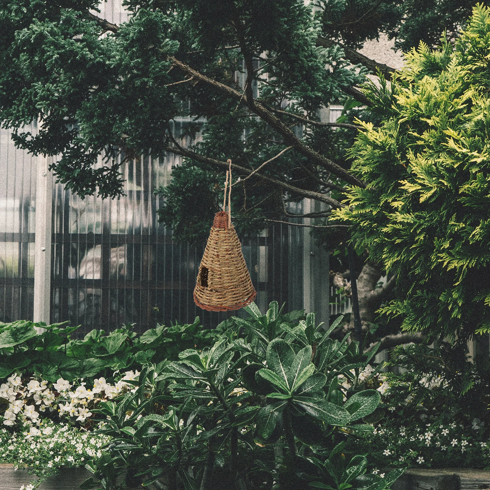 

Straw Rope Bird Nest Natural Lifelike Safe Material Easy Size Budgies Parakeets Small Birds Parrots Home Outdoor