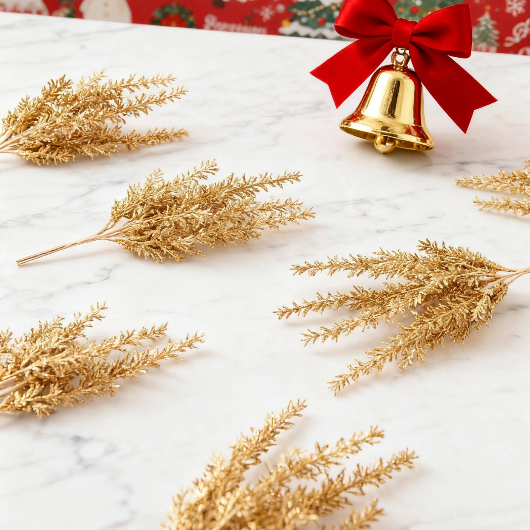 

Artificial Flowers Plant Cedar Home Room Christmas Tree Wedding Wreath Table Wall Decor Bouquet Accessory Clearance Diy Gift Box