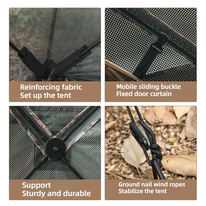 التخييم في الهواء الطلق 2-3 شخص التلقائي الصيد التمويه خيمة المحمولة مشاهدة الطيور Spectator لا عائق عرض لعبة خاصة #5