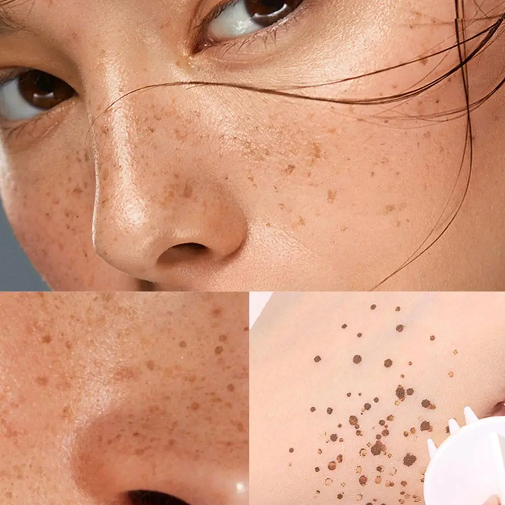 Sproeten Luchtkussen Stempel Gezicht Sproet Natuurlijke Simulatie Nep Spot Langdurige Waterdichte Dot Spot Pen Make-Up Tool