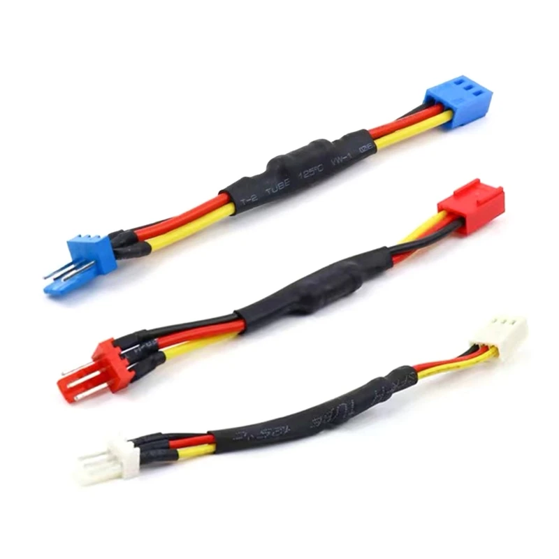 5PCS 3PIN PC Fan Speed Reduce Noise Extension Resistor Cable Wire 3Pin Connector