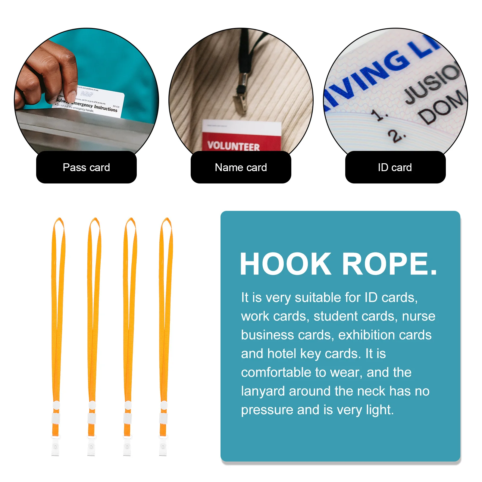 

50pcs Certificate Lanyard Work Cards Hanging Strap For Id Badges Name Tags School Exhibition License Badge Holder Phone