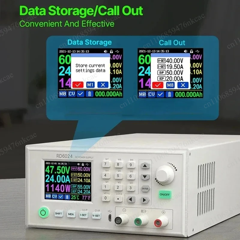 60V 24A Digital Control Stabilized AC To Adjustable Voltage Lab Power Supply Regulator 1140W/1440W RD6024 Assembled Set