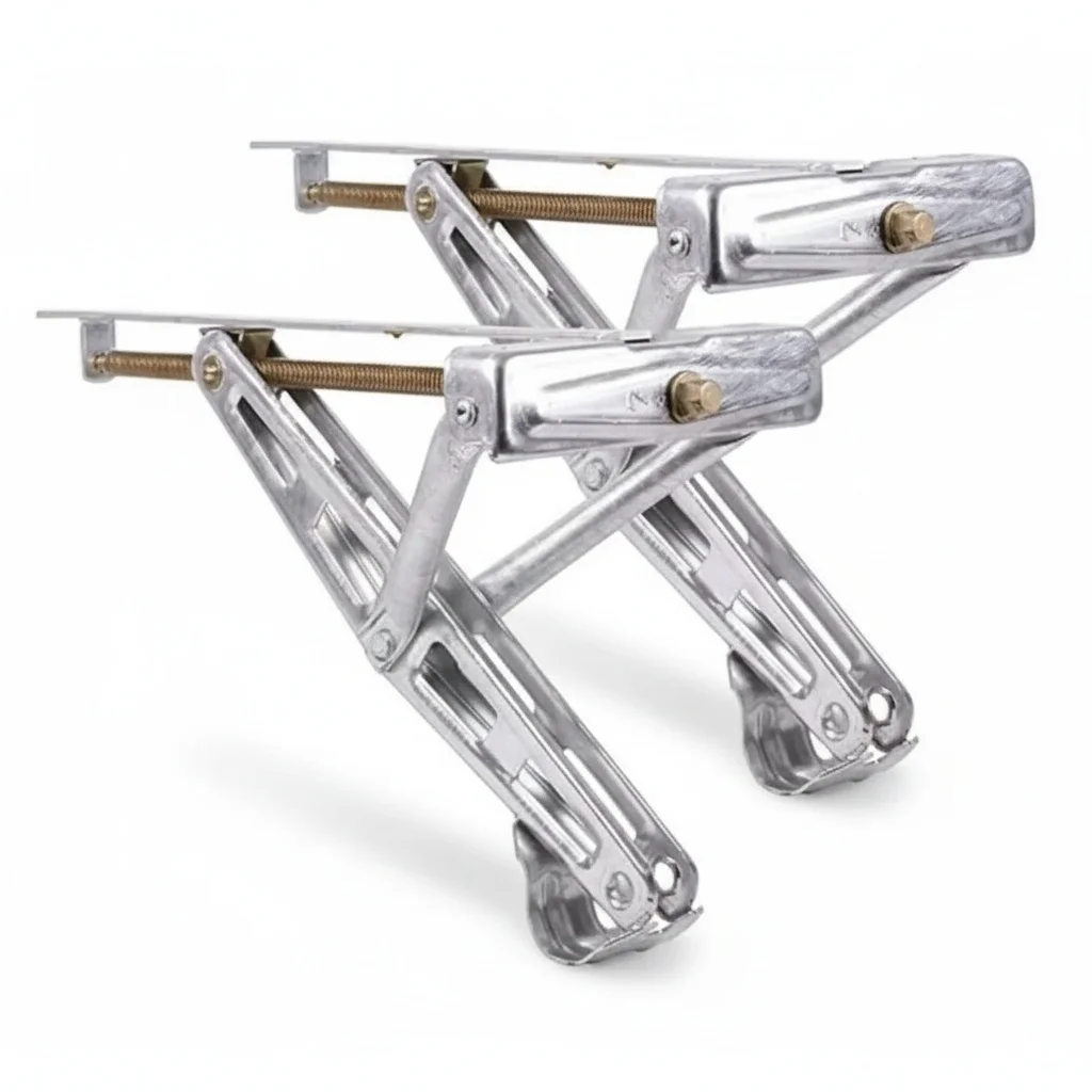 

RV Trailer Stabilizer, Galvanised Steel C-Style Jack, Caravan Parking Legs, fit for Motorhome, Trailer Jack Parts, 105-520mm