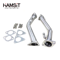 Hamsit Catless Straight Exhaust Downpipe Stainless Steel For Nissan 370z Infiniti G37 3.7L