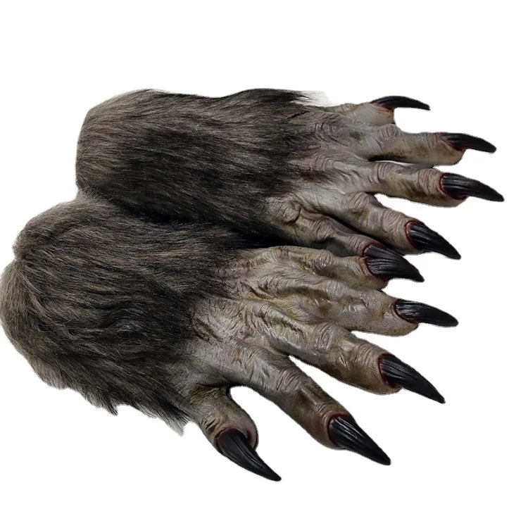 

Halloween New Latex Werewolf Gloves Performance Supplies cospla Horror Dress up Props Ghost Festival Gloves