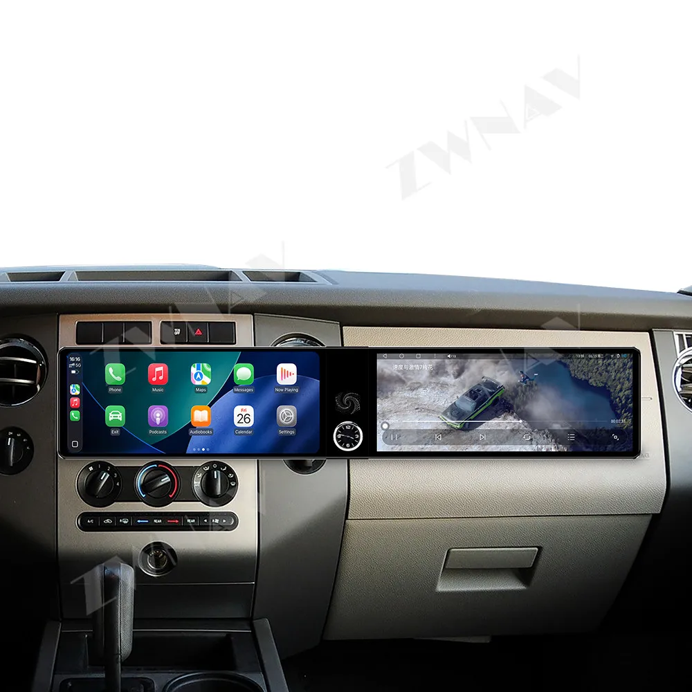

Двойной 12,3-дюймовый мультимедийный проигрыватель для Ford Expedition 2007-2014 с Android 13.0, GPS-навигацией, BT5.0, CarPlay, беспроводным радио и головным устройством.