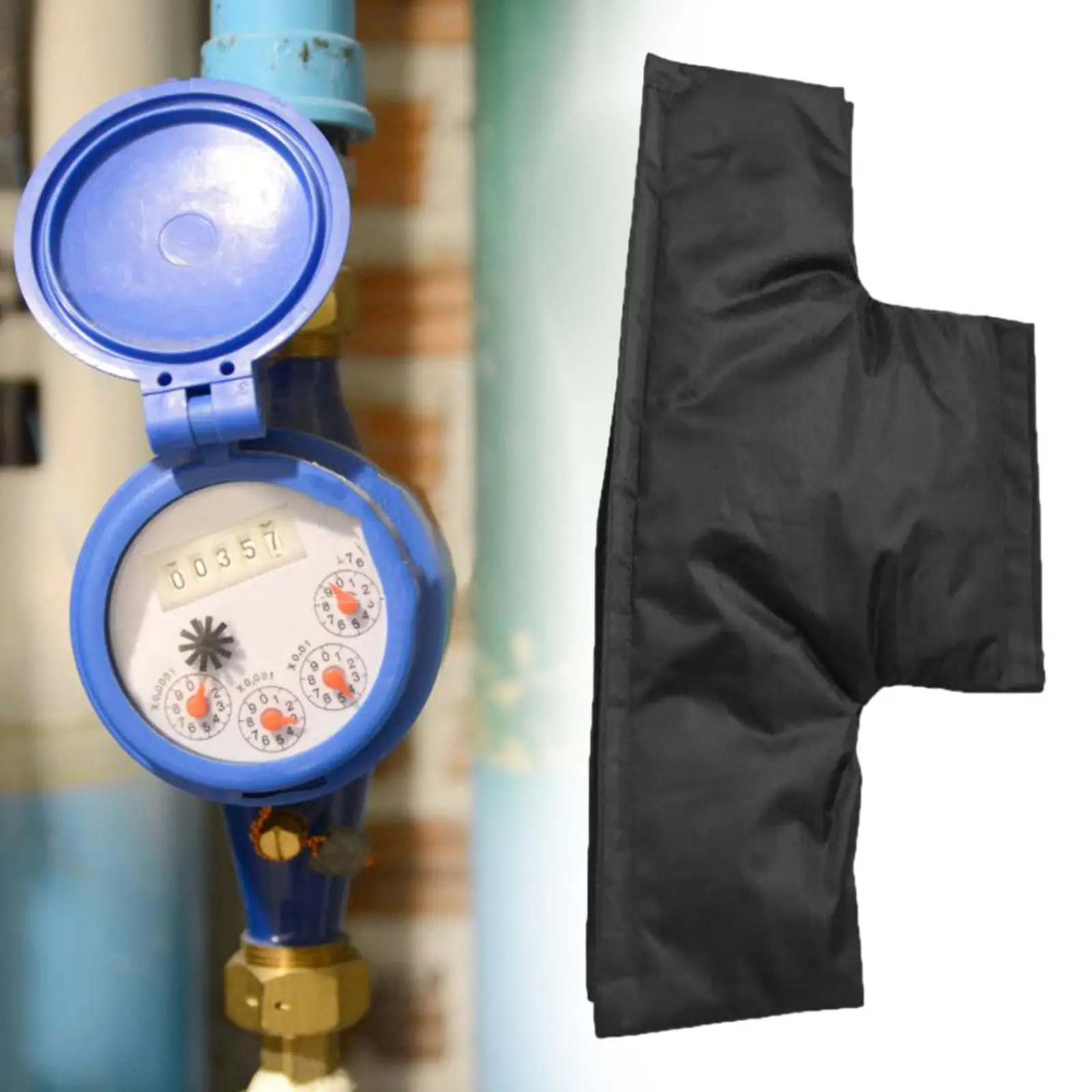 Outdoor Backflow Preventer Insulation Cover Oxford Cloth Moistureproof Anti Freeze Waterproof for Winter Plumbing