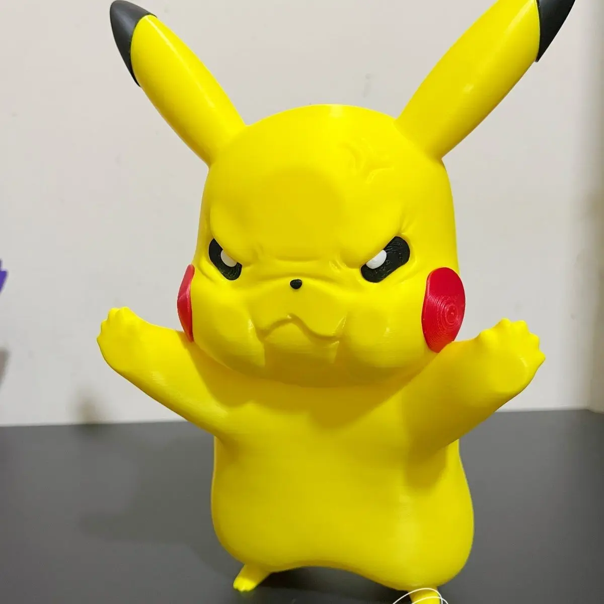 

3D Printed Pokemon Pikachu Bulbasaur Squirtle Gengar Figurine Set Cute Anime Statue Desktop Decor Kids Gift Toys