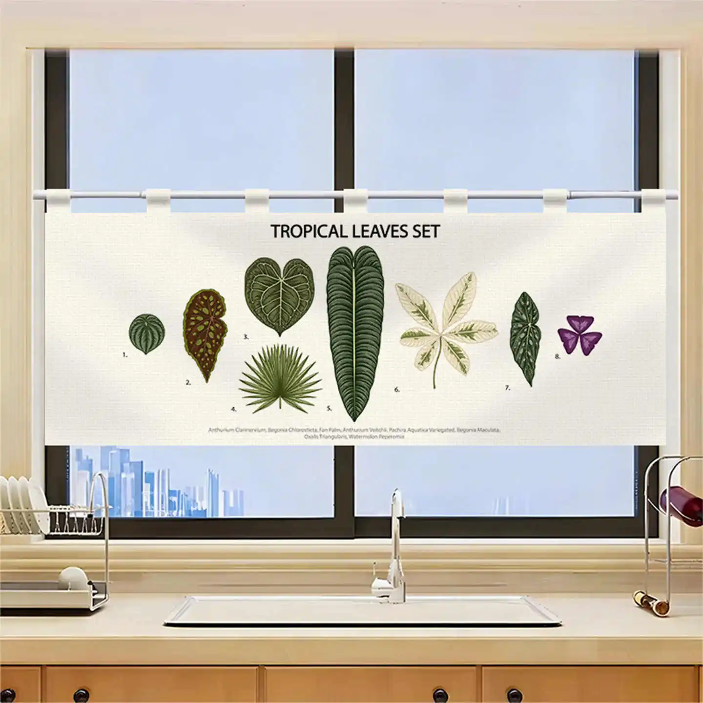 VIKAMA Vintage Hand Drawn Noren Door Curtain Velcro Punch Free for Kitchen Cafe Minimalist Decor for Home & Commercial Use
