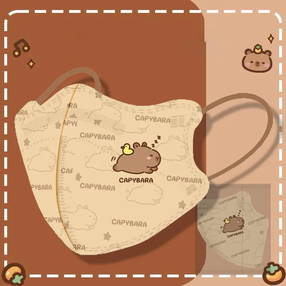 رائجة البيع الكرتون الأطفال قناع الغبار مكافحة حبوب اللقاح مكافحة قناع الشمس المتاح ظلة قناع الأطفال 3-12 سنة #4