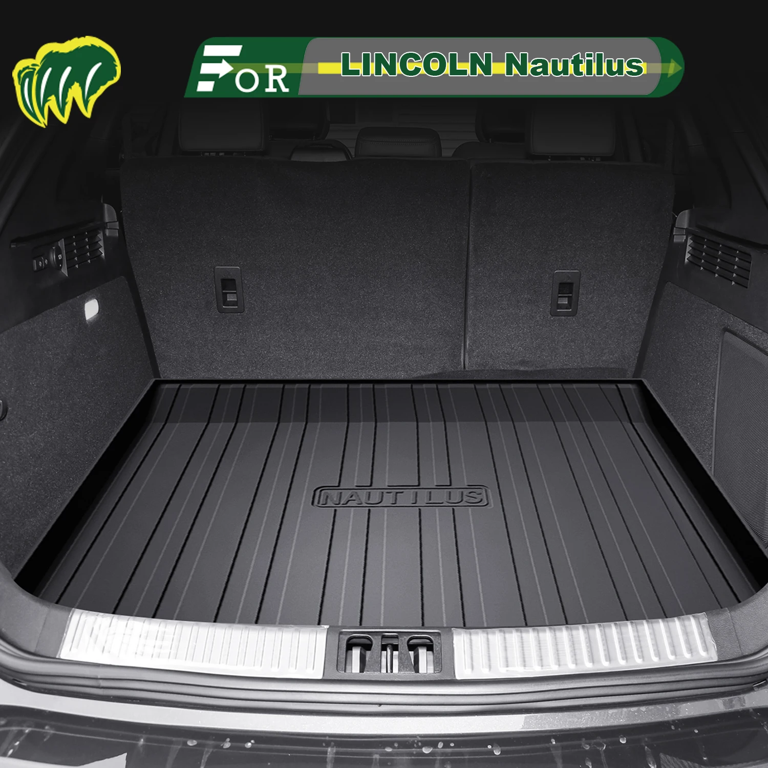 

Для LINCOLN Nautilus 2021-25 TPE индивидуальный коврик для багажника автомобиля всесезонный коврик для багажника 3D-образный коврик для багажника Защитный коврик для заднего багажника
