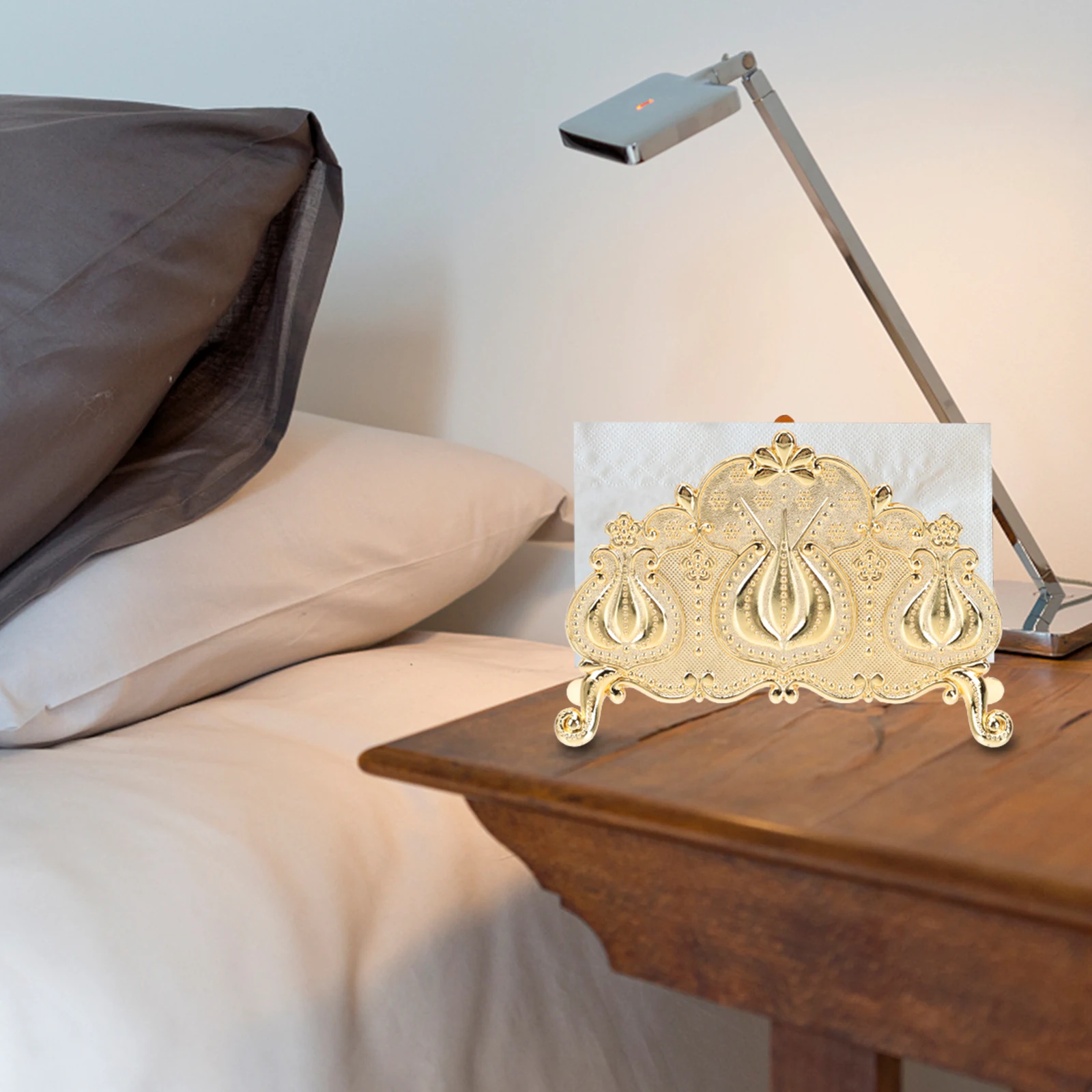 

Zinc Alloy Paper Napkin St Towel Rack Vintage St Container Kitchen Bedroom Restaurant Tissue Rack Hotel Party