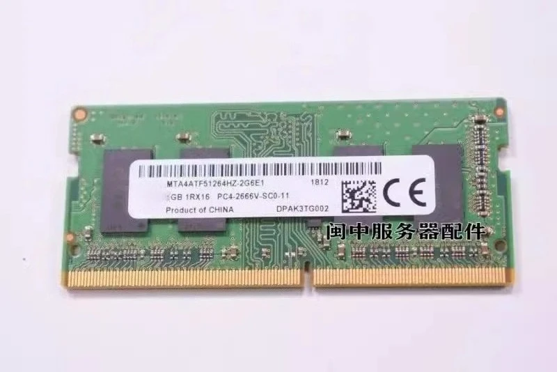 

For micron 4G 1RX16 PC4-2666V MTA4ATF51264HZ-2G6E1 2667 Notebook Memory