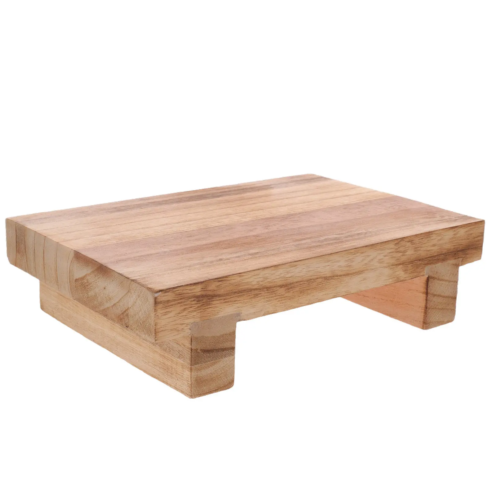 Reposapiés de Madera Pequeño, Taburete Ergonómico para Personas Mayores, Reposapiés para Oficina, Hogar, Sala de Estar, para una Mejor Postura