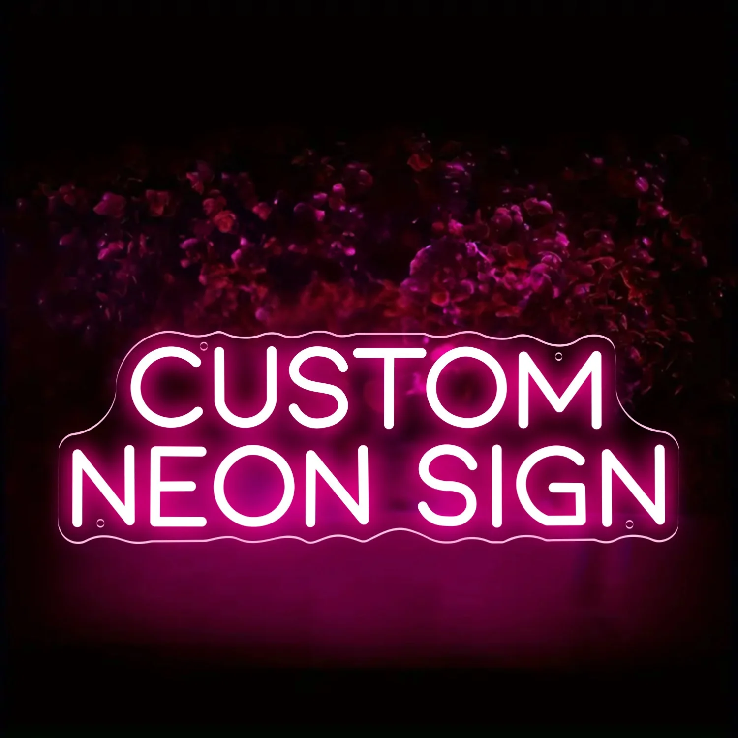 Customizable Dual-Row LED Neon Sign Wall Adjustable Brightness USB Powered Ideal for Bedroom Wedding Birthday Parties Custom LED