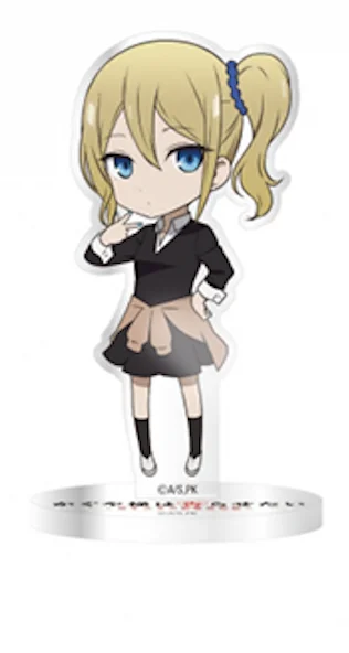 Game Shinomiya Kaguya Fujiwara Chika Hayasaka Ai Iino Miko Mini Figure Doll Anime Acrylic Stand Model Plate Cosplay Toy Gift