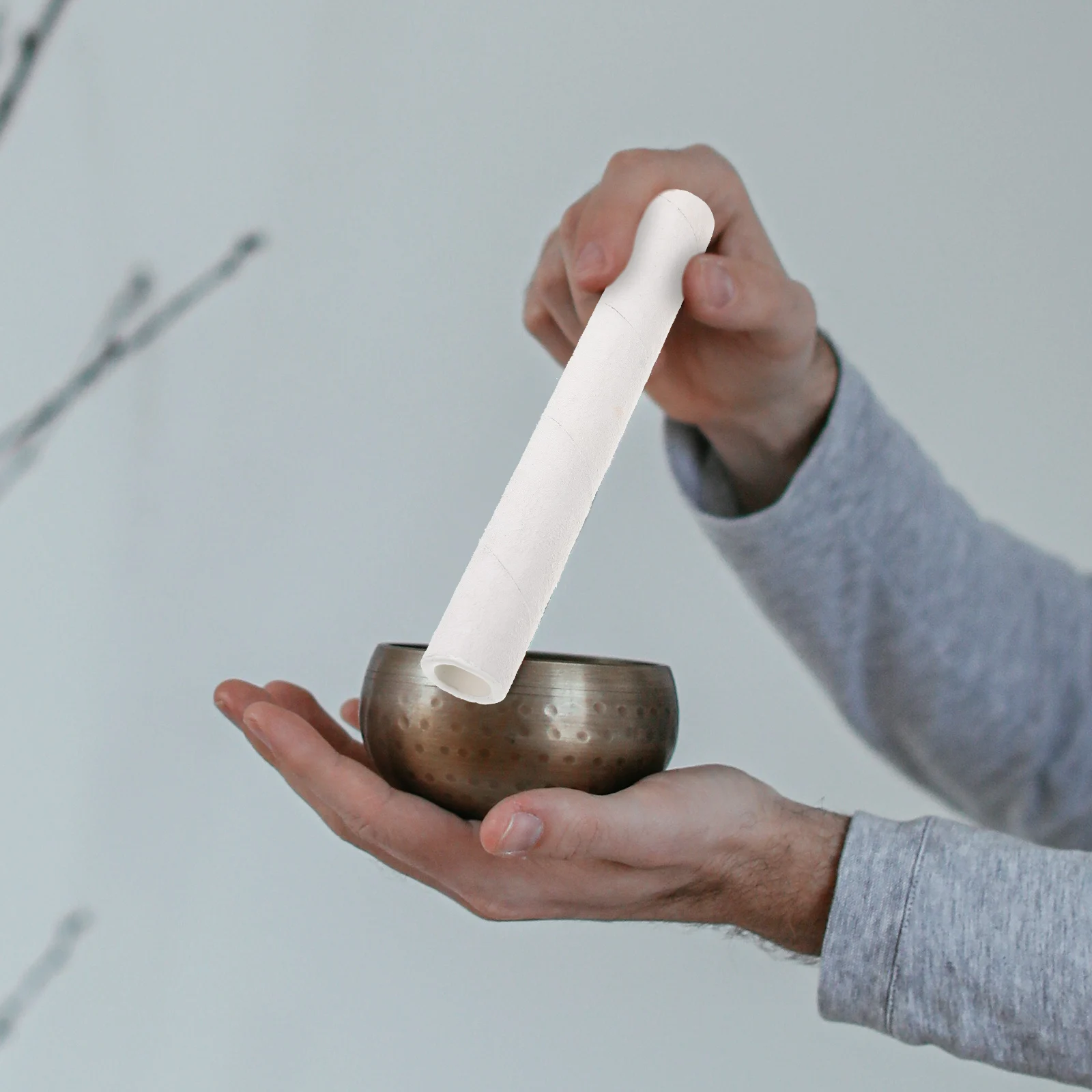 

Universal Sheepskin Mallet Durable Smooth Meditation Bowl Stick Sound Accessory Portable Singing Kit Healing Gifts
