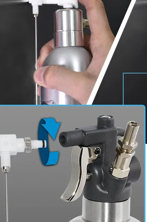 

650cc pneumatic charging pressure spray can Stainless steel industrial spray can