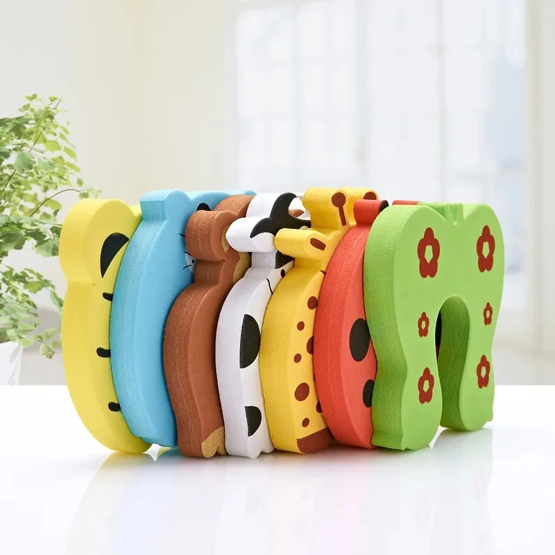 Baby Safety For Newborn Furniture Protection Card Door Stopper Security Cute Animal Care Child Lock Finger Protector