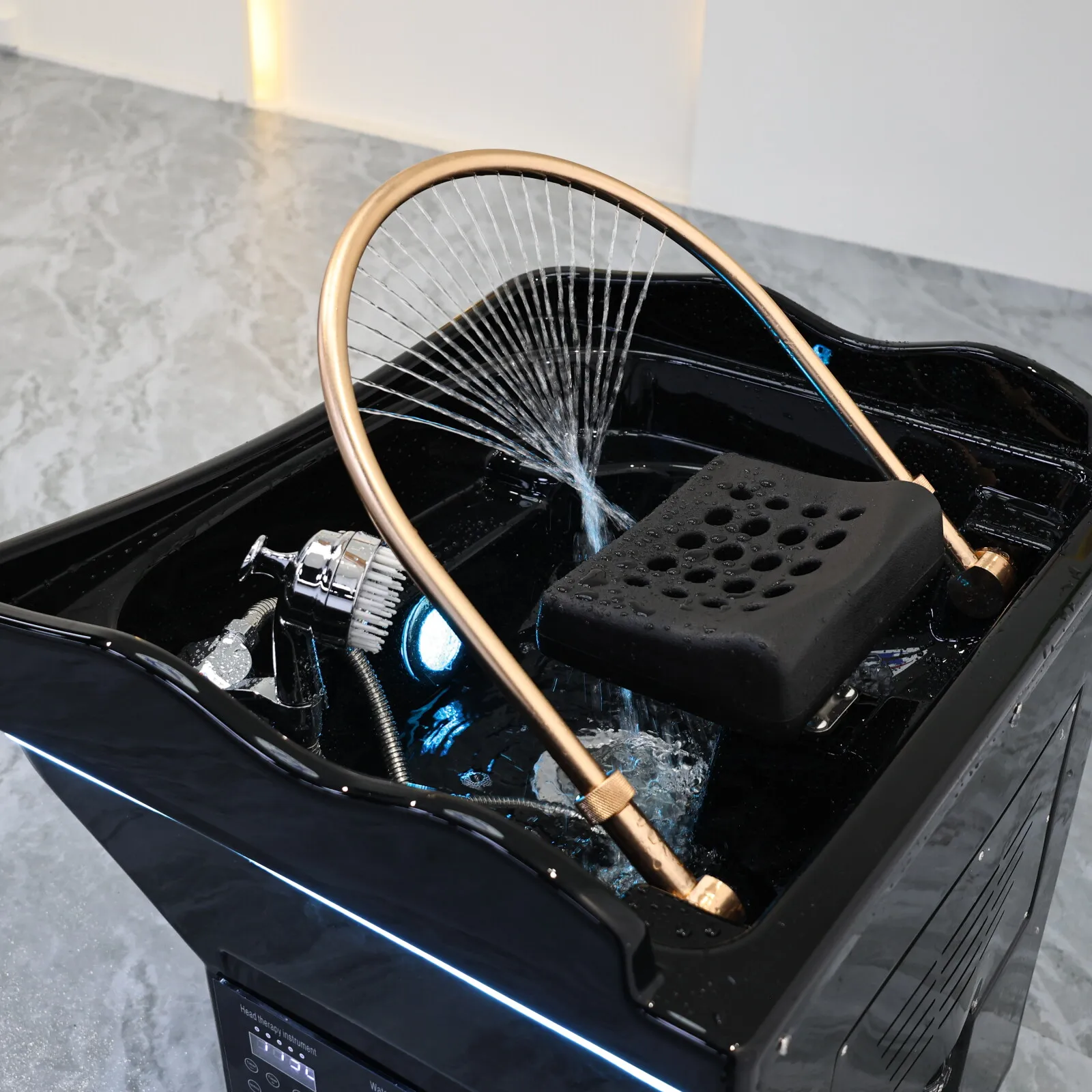 

Hair Salon Head Spa Bed Portable Shampoo Sink Bowl Mobile Hair Wash Basin With 60L Water tank