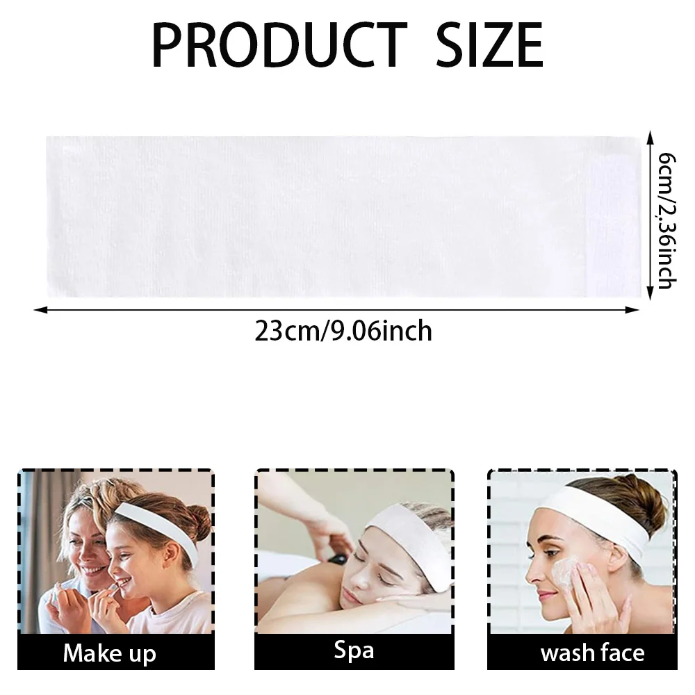 10/20pcs Spa Fasce per il viso Stretch Non tessuto Fascia per il viso Morbida cura della pelle Fascia per capelli Strumento per le donne Accessori di bellezza