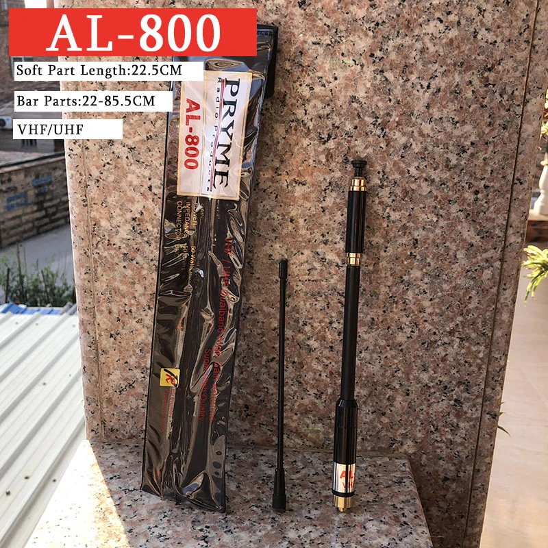 AL-800 antena dual band vhf uhf 144/430MHz SMA-F Telescopic Antenna for PRYME Kenwood HYT BAOFENG Accessories vhf antenna