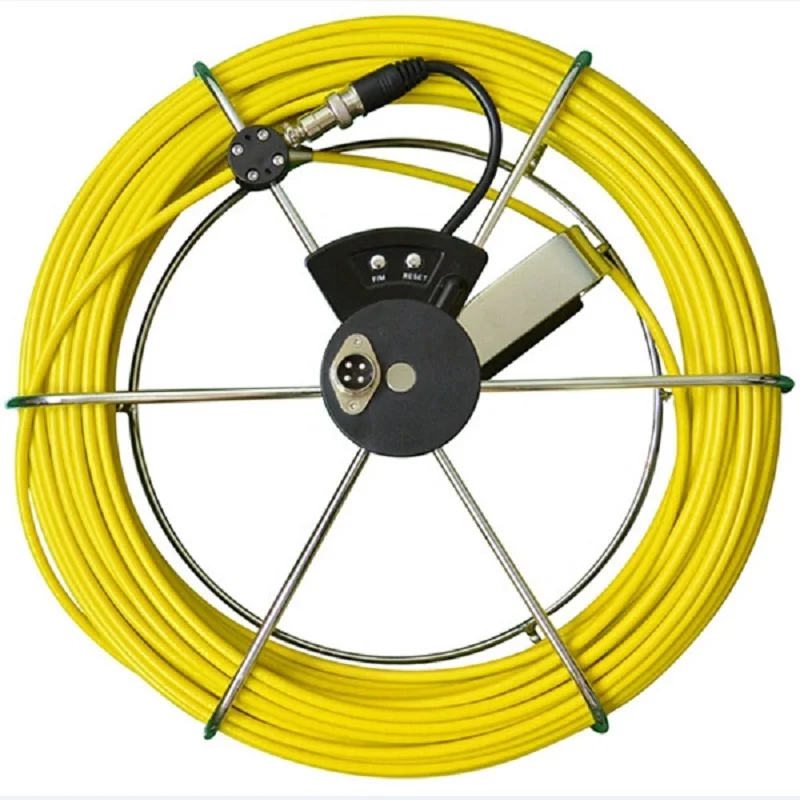 

30M cable 5.2mm cable wheels Meter Counter Pipe Inspection Video Camera,Drain Sewer Pipeline Industrial Endoscope System Cables