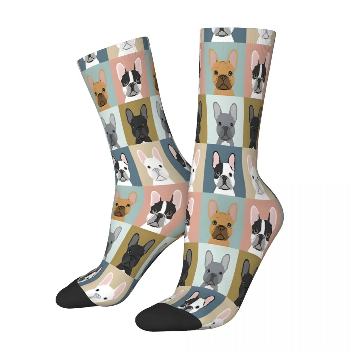 

French Bulldog Dogs Socks Male Mens Women Summer Stockings Polyester