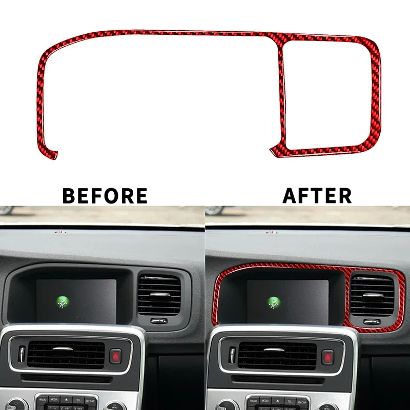 1 Pc Durable Car Console Navigation Box Sticker Fit for Volvo V60 S60 2010-2018 Automobile Interior Accessories