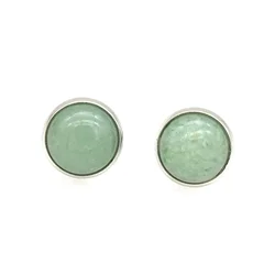 10mm 12mm Druzy Pink Green Blue Crystal Earrings Natural Stone Stainless Steel Metal Stud Jewelry for Women Men Gift