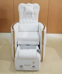 2023 popular luxury white cheap manicure pedicure massage chair foot spa modern pedicure chairs synthetic leather