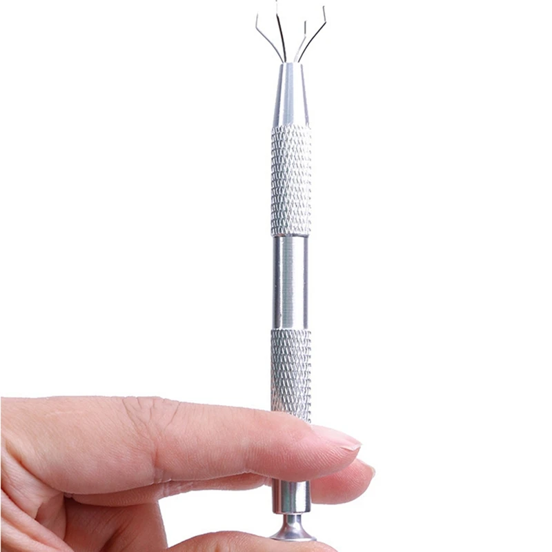 ABAE-4 Jaw Pick Up Tool 4 Jaw Gripper สําหรับชิป IC ส่วนประกอบอิเล็กทรอนิกส์เล็บสกรูหนีบมือเครื่องมือ