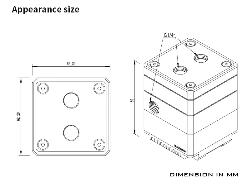BARROW PWM 17W Pump Integrated Small Reservoir Kit Using For ITX,A4 Computer DIY Fluid Water Cooling ,SPB17-TM
