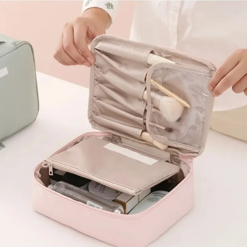 Large Capacity Makeup Bag Fashion Portable Waterproof Foldable Multifunctional Travel Women High Appearance Storage Bag