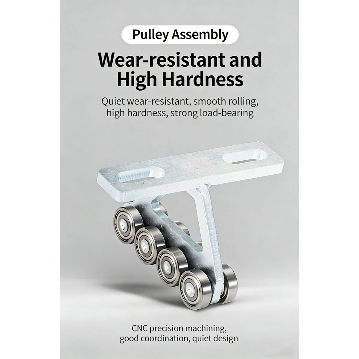 

Curtain T-shaped eight wheel pulley assembly line equipment pulley wardrobe kitchen pulley component