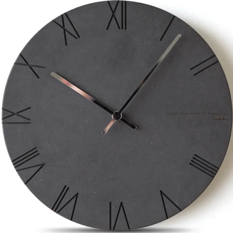 Nordic Roman Numeral Round Quartz Wall Clock Modern Minimalist Creative Silent Wall Clock Home Office Wall Decoration Clocks